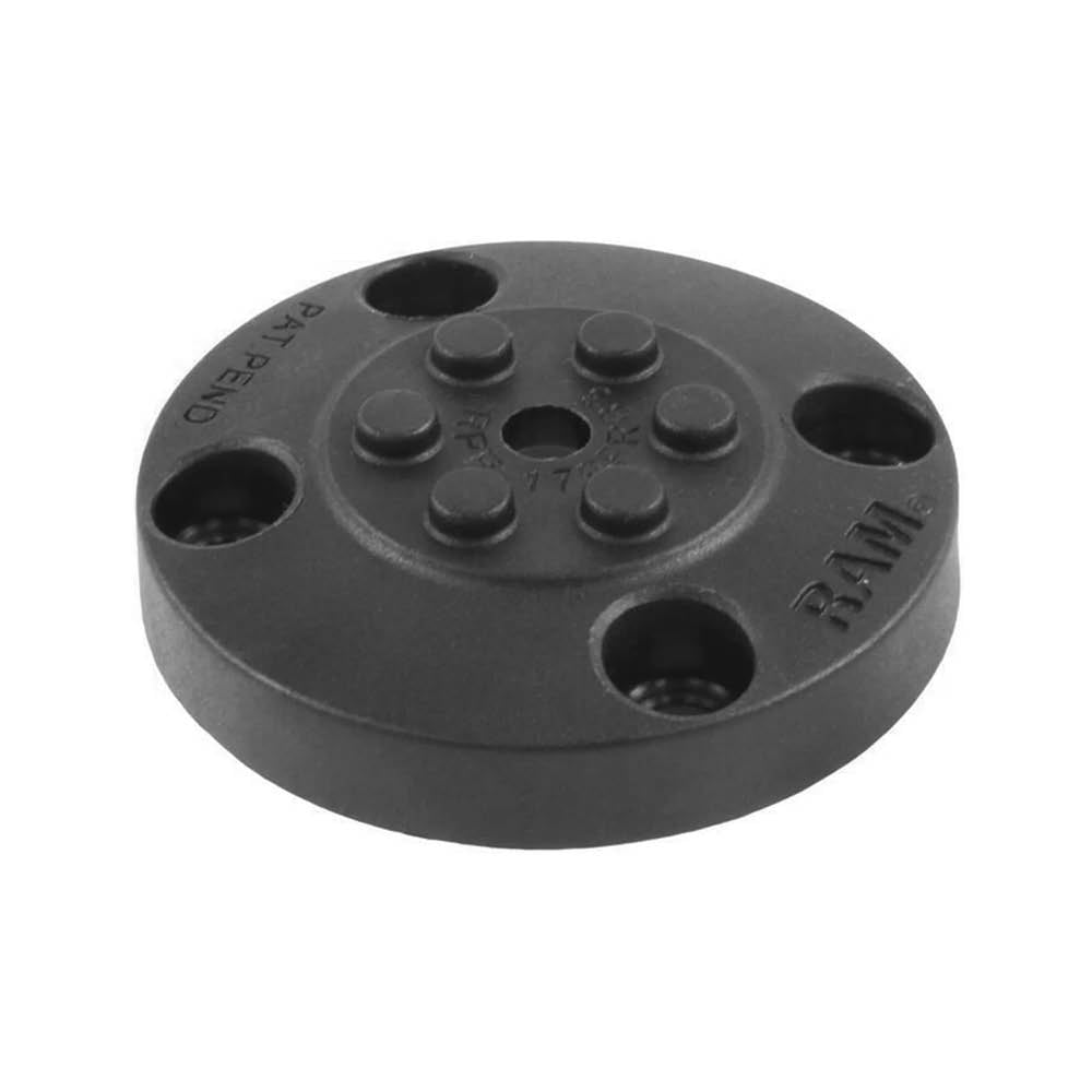RAM Mounts Pin-Lock™ Adapter (rund) - Verbundstoff, 4-Loch AMPS – Produktansicht