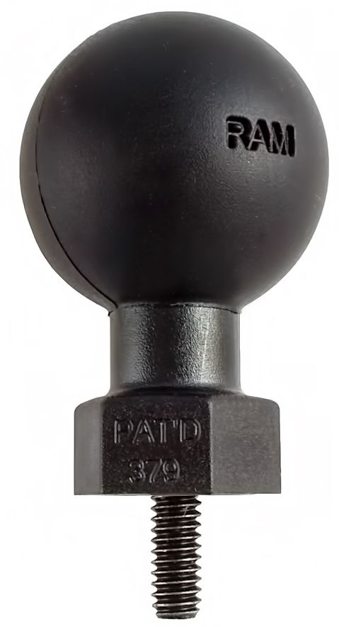 RAM Mounts Tough-Ball mit 1/4"-20 x 12,7 mm Gewindestift - C-Kugel (1,5 Zoll), im Polybeutel – Produktansicht
