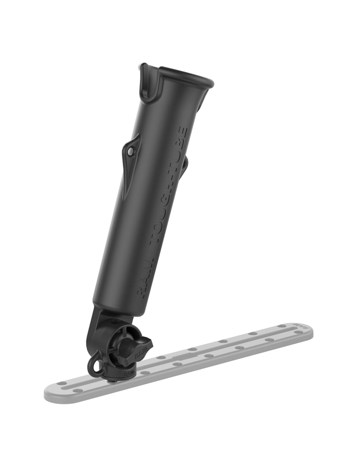RAM Mounts Tough-Tube Verbundstoff Flöten-Halterung für Angelruten mit Tough-Track-Anbindung (T-Slot) - Ratchet-System – Produktansicht