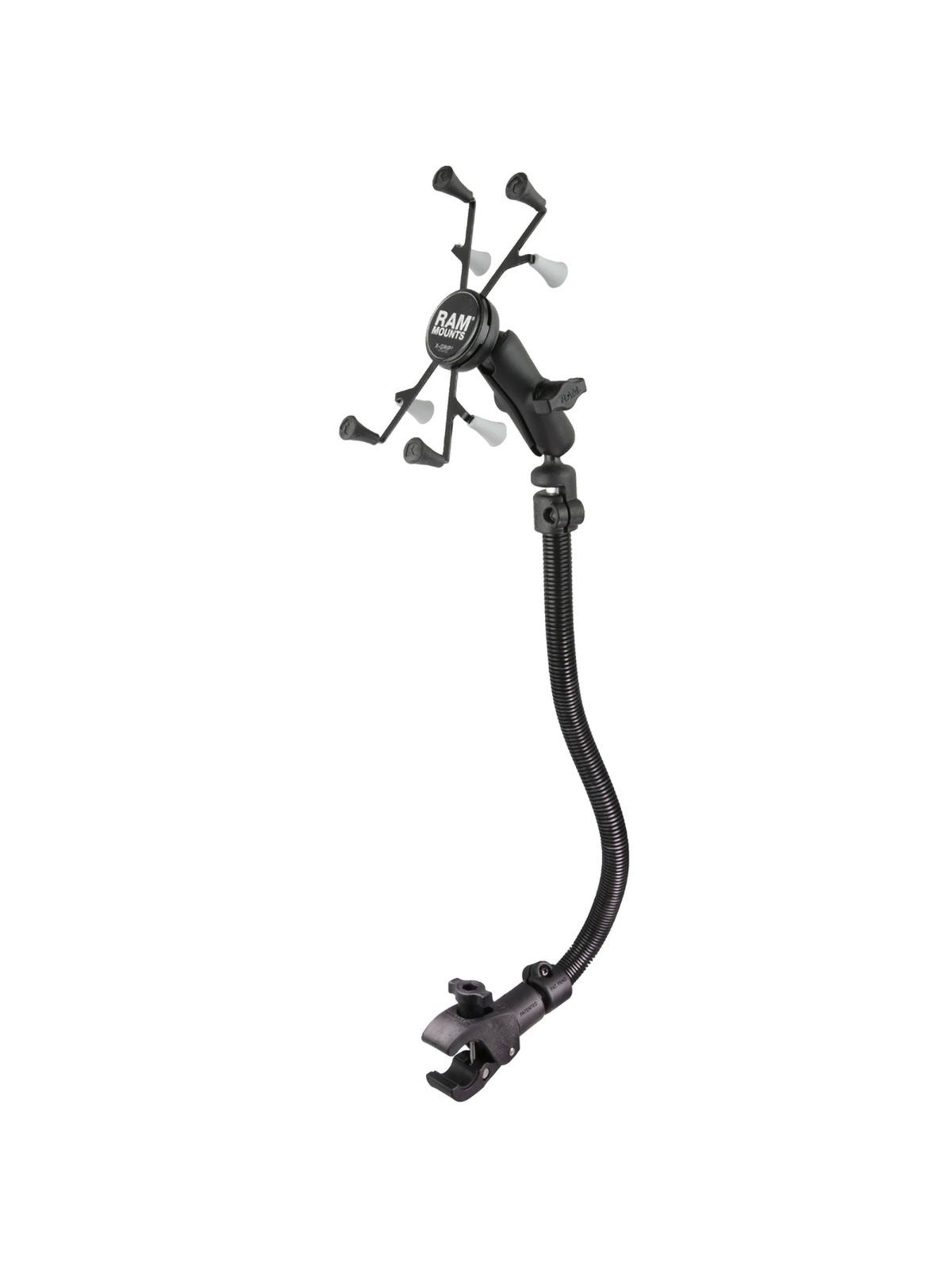 RAM Mounts Tough-Claw Set für 7-8 Zoll Tablets zur Befestigung an Rollstühlen - B-Kugel (1 Zoll), Tough-Claw klein (Durchmesser 15,9-29,0 mm), Armverlängerung ca. 450 mm – Produktansicht