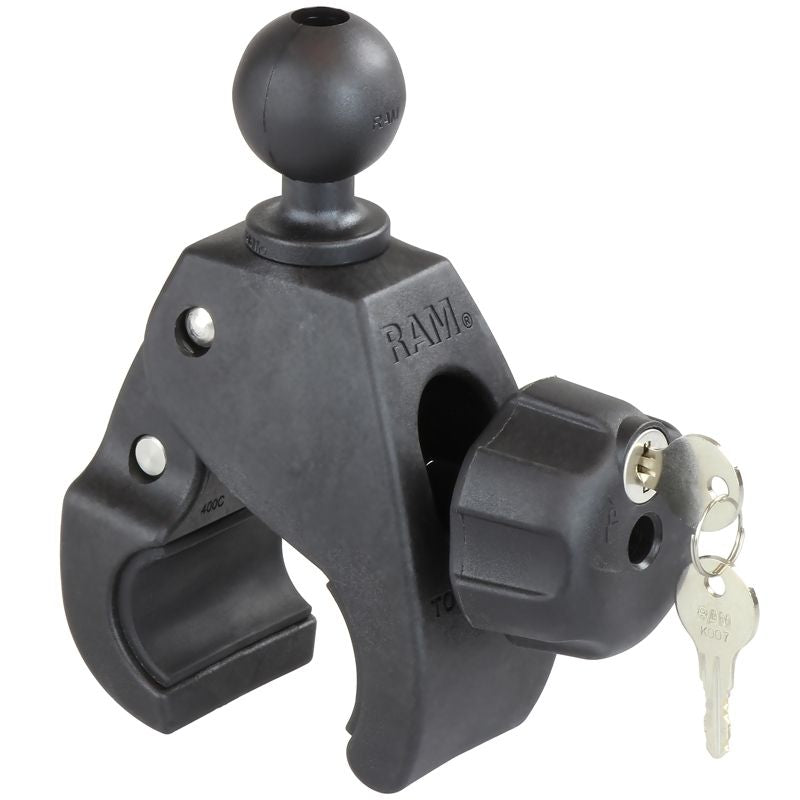 RAM Mounts Tough-Claw Halteklammer groß (Durchmesser 25,4-55,9 mm) mit Schloss - C-Kugel (1,5 Zoll) – Produktansicht