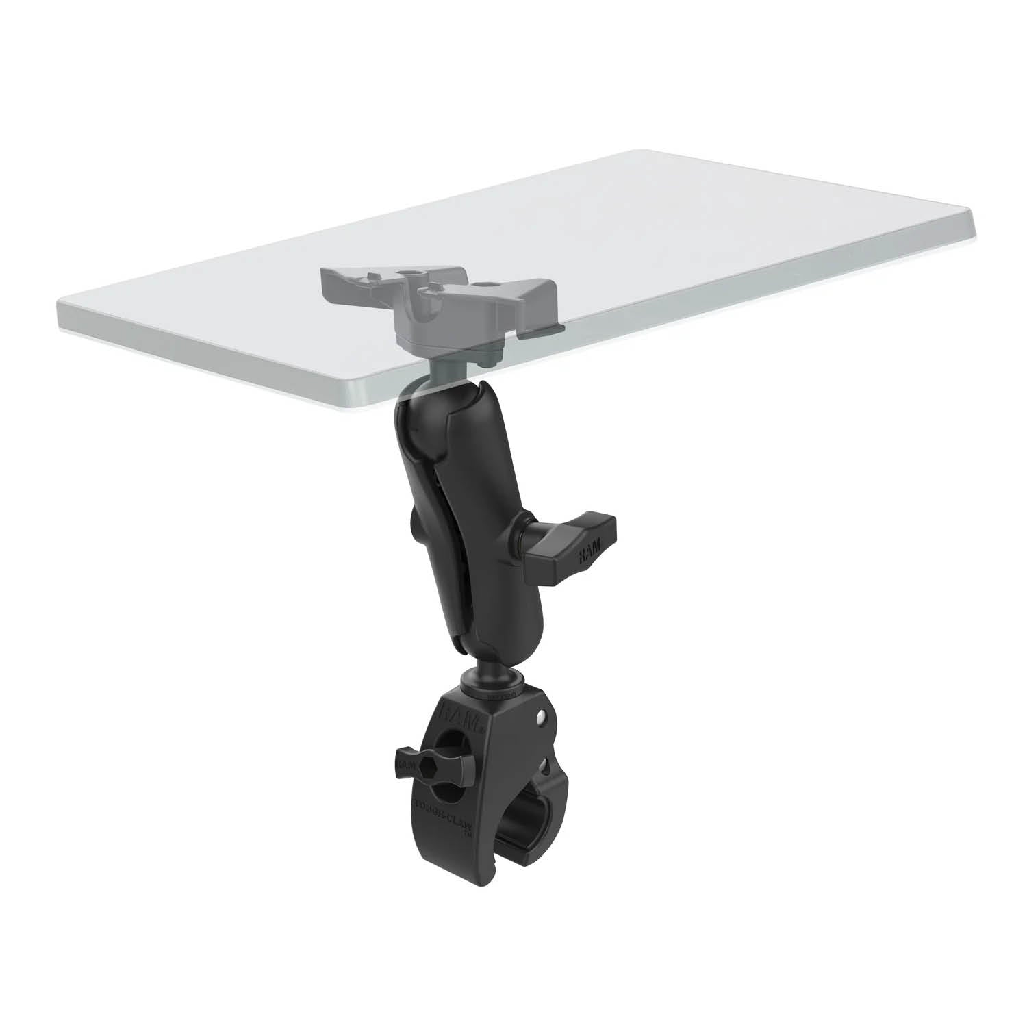 RAM Mounts Tough-Claw Halterung für Starlink Mini - C-Kugel (1,5 Zoll), 25,4-40,64 mm Durchmesser – Produktansicht