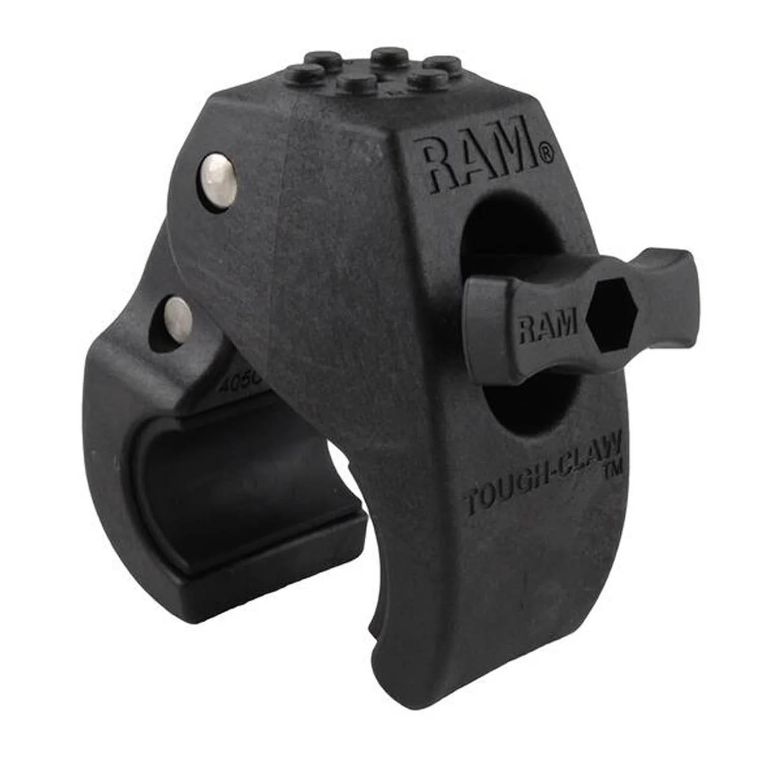 RAM Mounts Tough-Claw Halteklammer (mittel) mit Pin-Lock Anbindung - Durchmesser 25,4-40,6 mm – Produktansicht