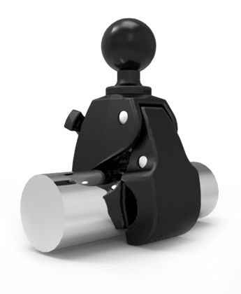 RAM Mounts Tough-Claw Halteklammer (mittel) mit Feststellschraube - C-Kugel (1,5 Zoll), Durchmesser 25,4-40,6 mm – Produktansicht