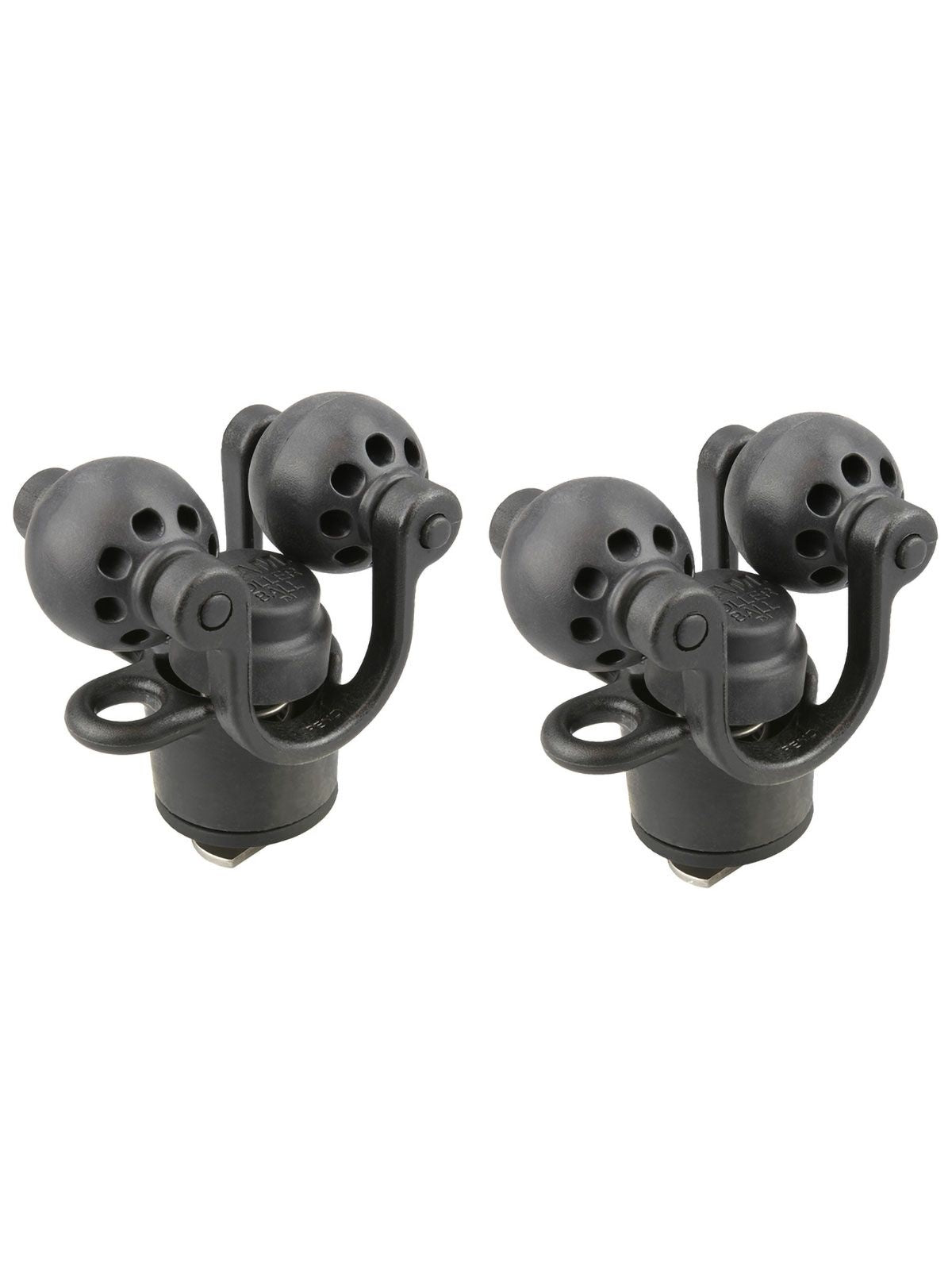 RAM Mounts Verbundstoff Roller-Ball Paddelhalter (Doppel-Pack) - mit T-Slot für Tough-Track Schienensysteme – Produktansicht