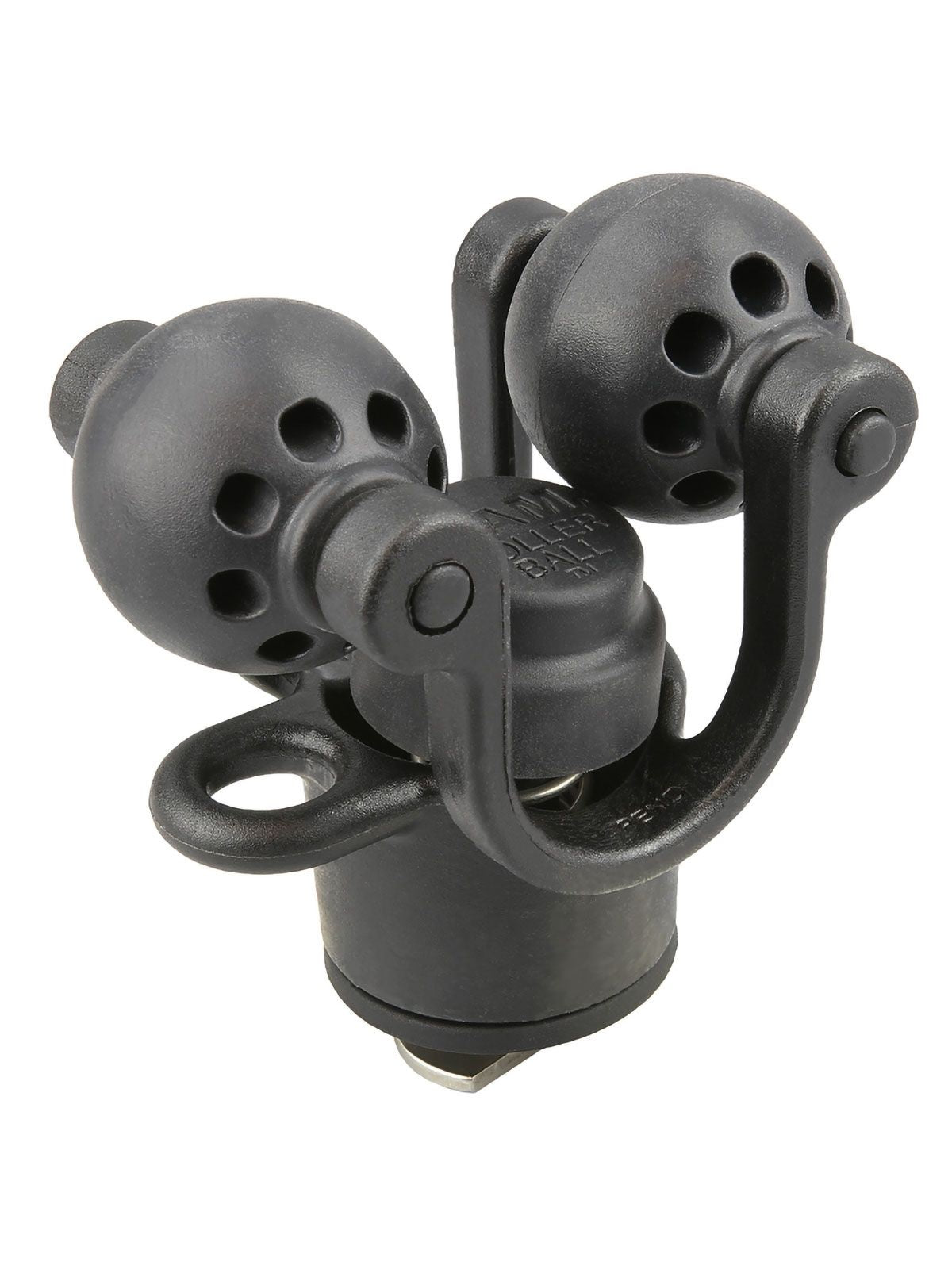 RAM Mounts Verbundstoff Roller-Ball Paddelhalter mit T-Slot für Tough-Track Schienensysteme - im Polybeutel – Produktansicht