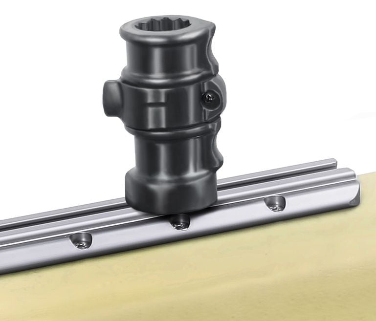 RAM Mounts Verbundstoff-Adapter für Angelrutenhalter - mit T-Slot für Tough-Track Schienen, im Polybeutel – Produktansicht