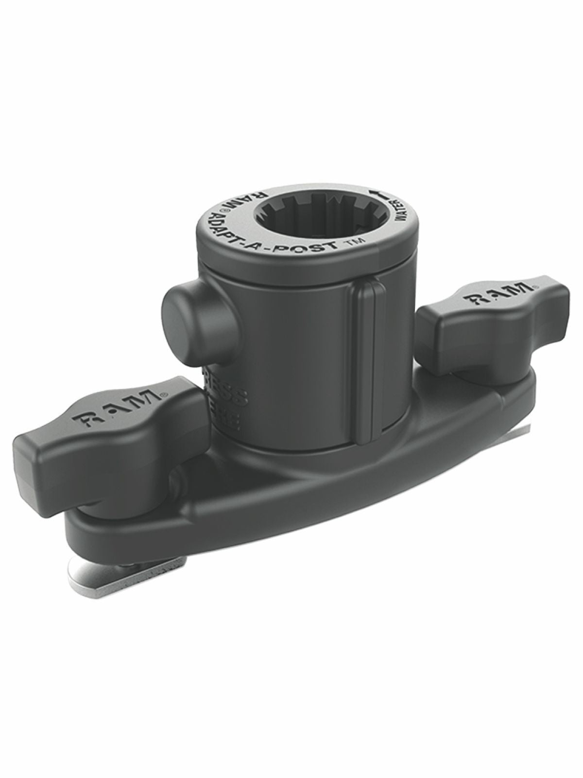 RAM Mounts Universal Adapt-A-Post Track-Basis - Doppel-T-Slot, Spline-Post-Aufnahme, Tough-Track kompatibel – Produktansicht