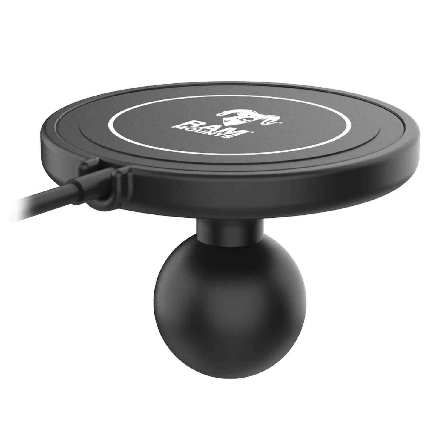 RAM Mounts Verbundstoff-Adapter inkl. Qi2 15W Wireless Charger - B-Kugel (1 Zoll) – Produktansicht