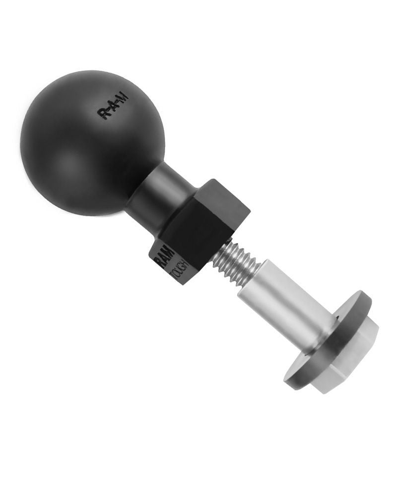 RAM Mounts Verbundstoff Basis-Kugel für Harley Davidson Motorräder (Spiegelaufnahme) - B-Kugel (1 Zoll), 1/4-20 Zoll Gewinde (Aluminium) – Produktansicht