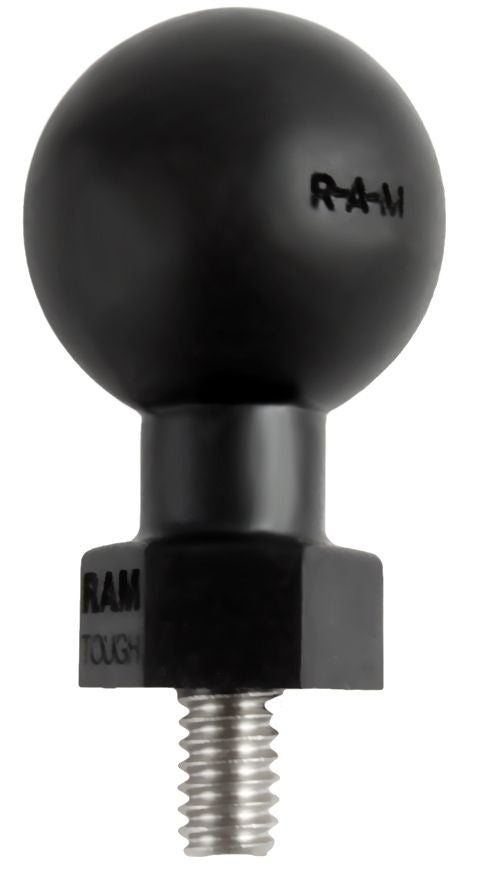RAM Mounts Tough-Ball mit 1/4-20x0,375 Zoll Gewindestift - B-Kugel (1 Zoll), im Polybeutel – Produktansicht
