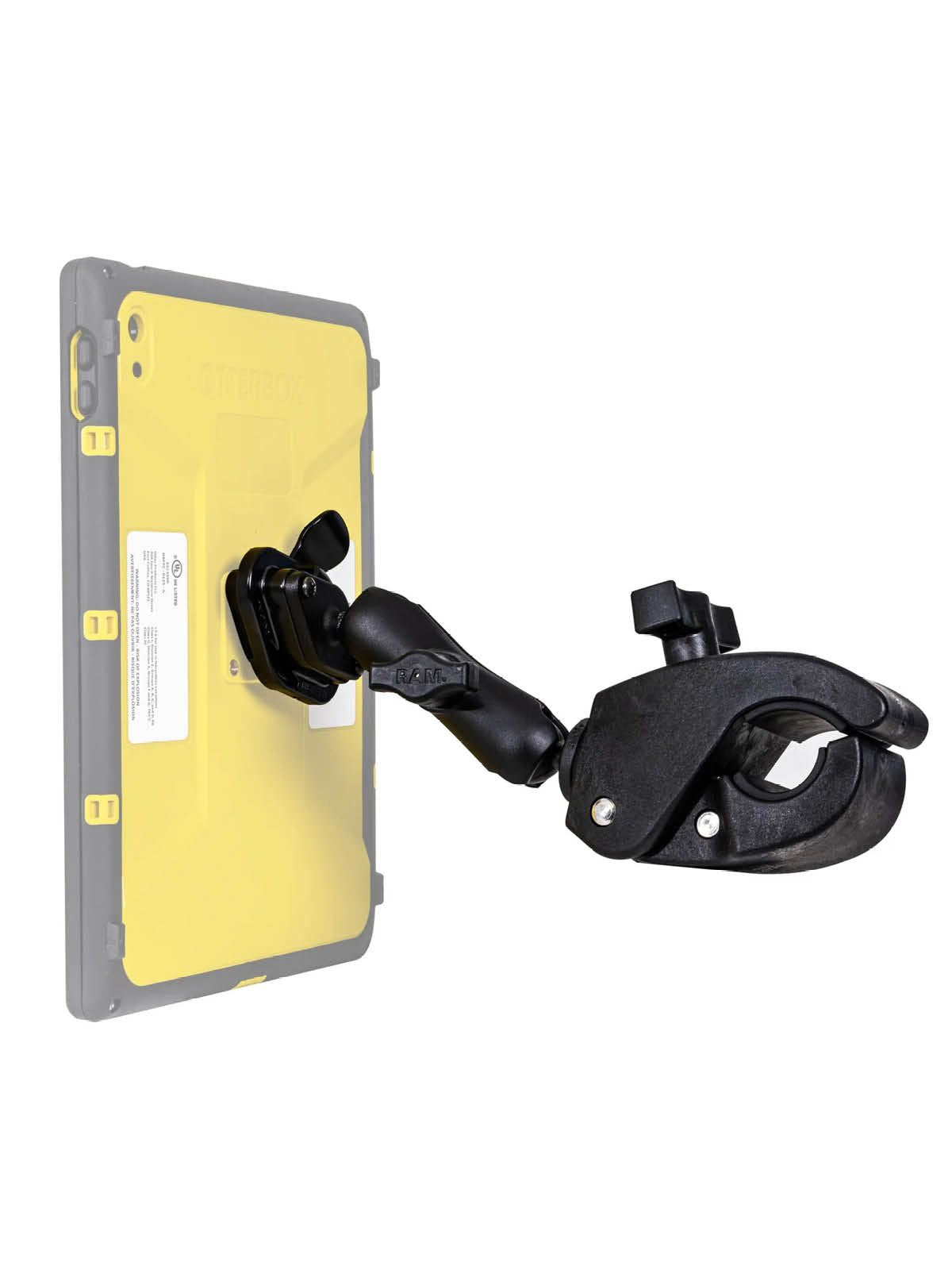 RAM Mounts Tough-Claw™ Set mit Quick Release Adapter - B-Kugel (1 Zoll), mittlere Tough-Claw für 25,4-40,6 mm Durchmesser – Produktansicht
