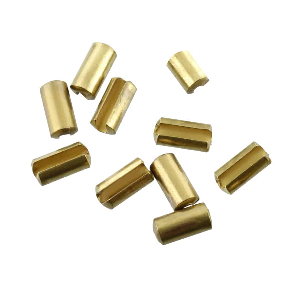 Scotty Release Clip Locators, Slotted Brass, 10 per pack – Produktansicht