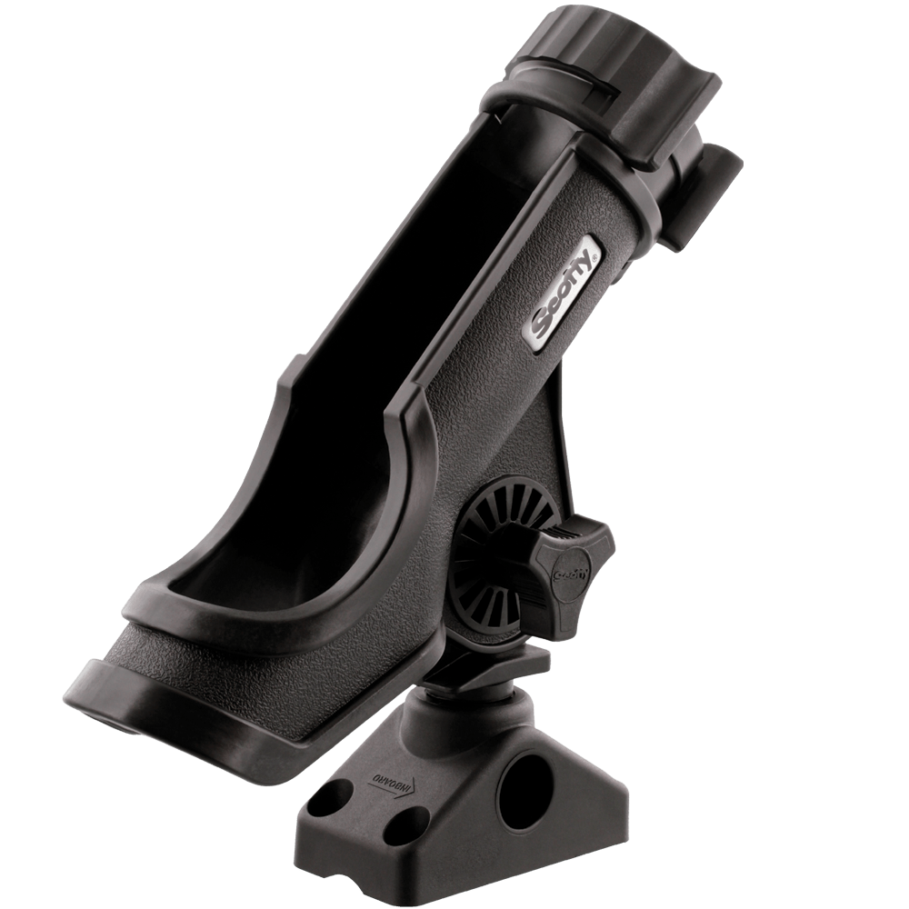 Scotty Powerlock Rod Holder, Black, w/ 0241 Side/Deck Mount – Produktansicht