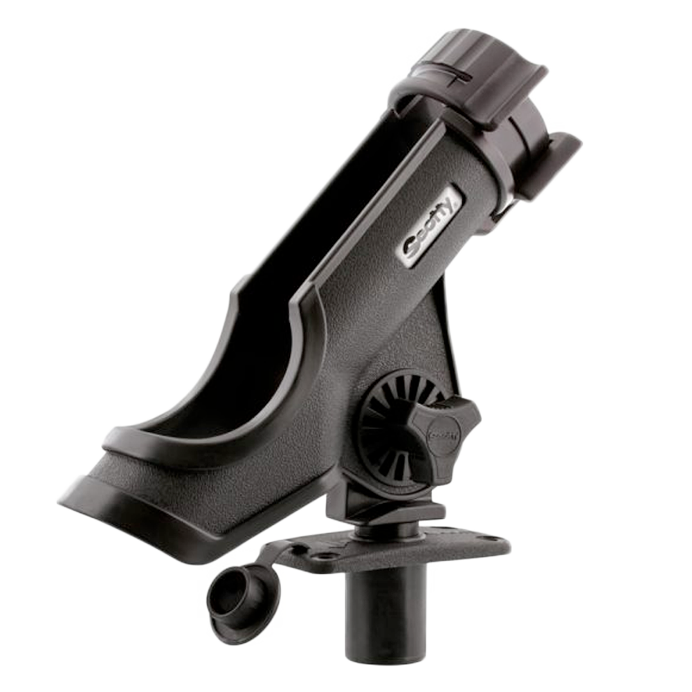 Scotty Powerlock Rod Holder, Black, w/ 0244 Flush Deck Mount – Produktansicht