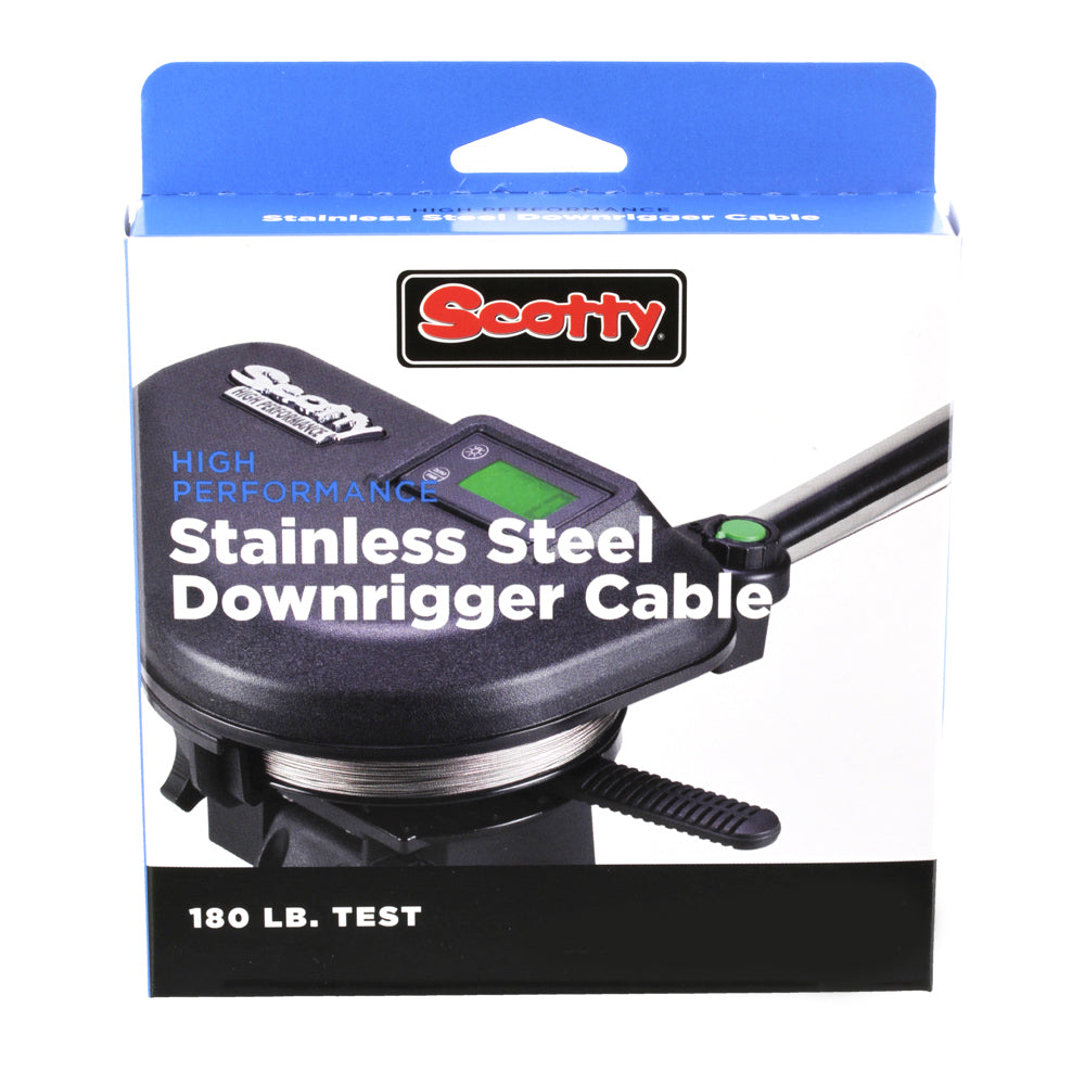 Scotty HP SS Replacement Downrigger Cable, 316, 180lb Test, 300ft S – Produktansicht
