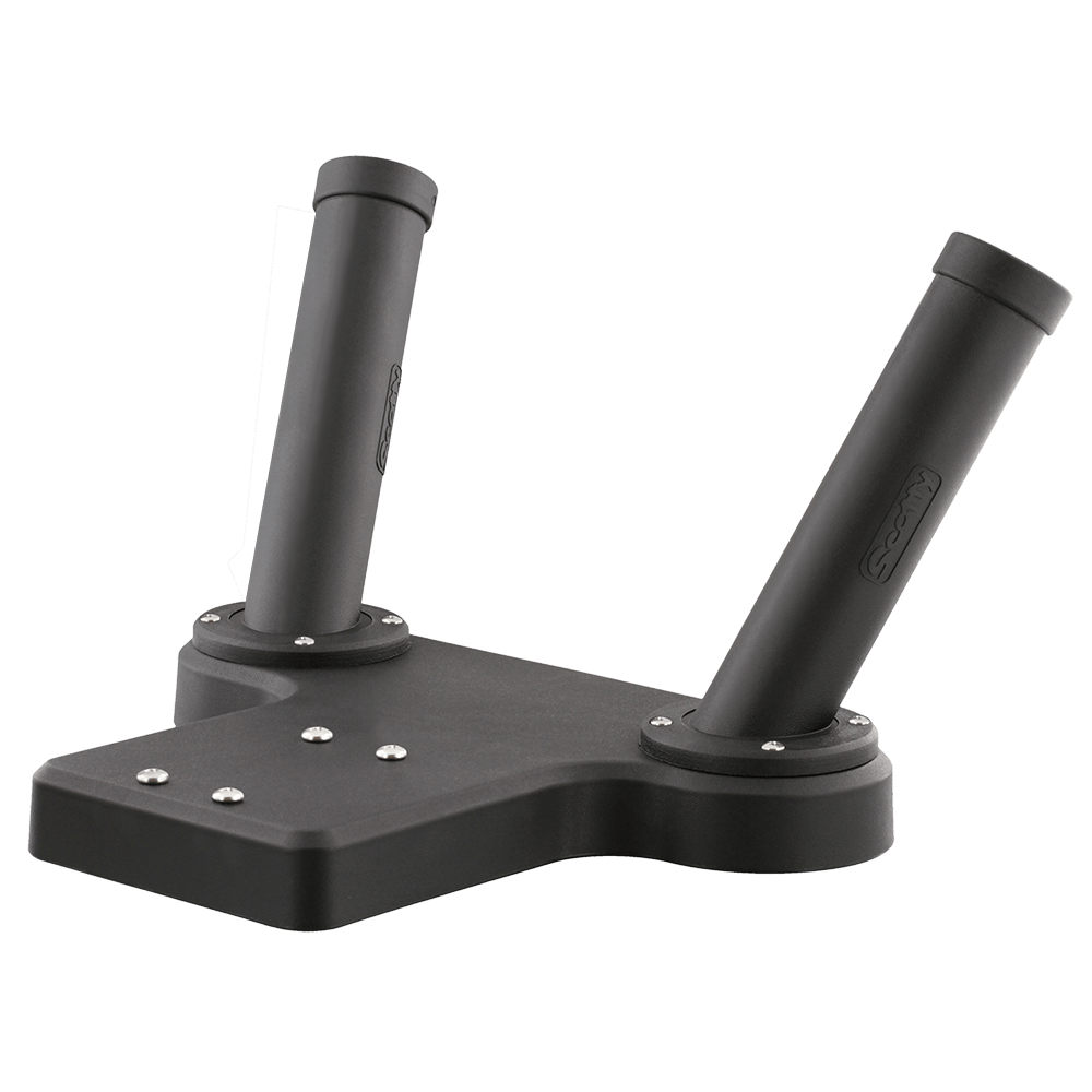 Scotty Dual Rod Holder, Black, Original Tube Style – Produktansicht