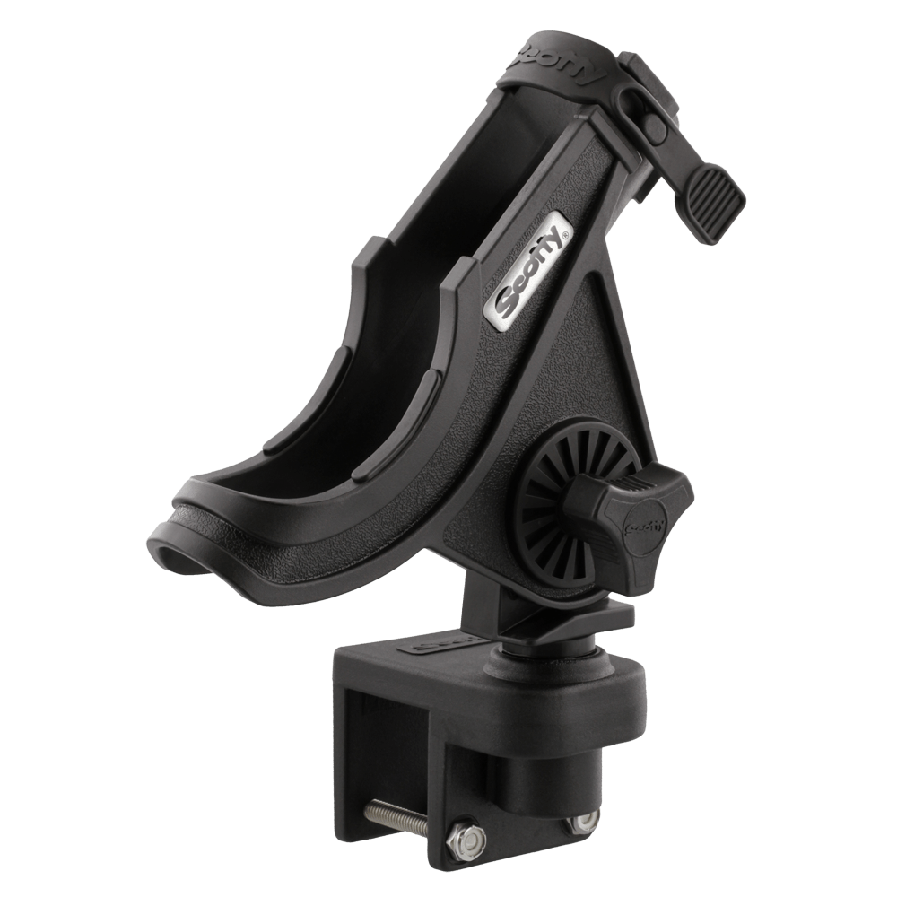 Scotty Baitcaster / Spinning Rod Holder, Black, w/ 0243 Square Rail – Produktansicht