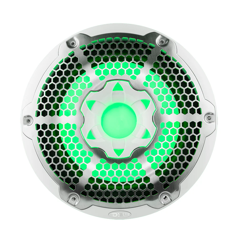 DS18 Subwoofer 10 Zoll weiß mit LED – NXL-10SUB/WH – Produktansicht 3