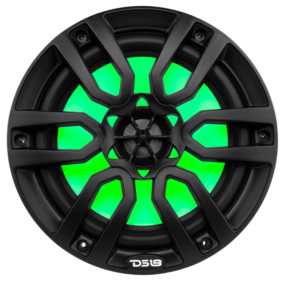 DS18 Lautsprecher 8 Zoll schwarz mit LED – NXL-8/BK – Produktansicht 4