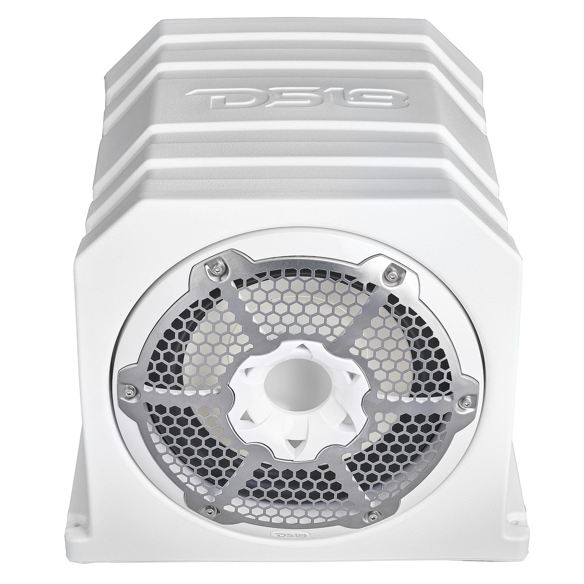 DS18 Subwoofer mit Gehäuse 10 Zoll weiß mit LED – NXL-10SUBLD/W – Produktansicht 4