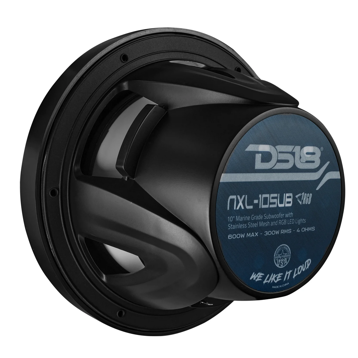 DS18 Subwoofer 10 Zoll schwarz mit LED – NXL-10SUB/BK – Produktansicht 7