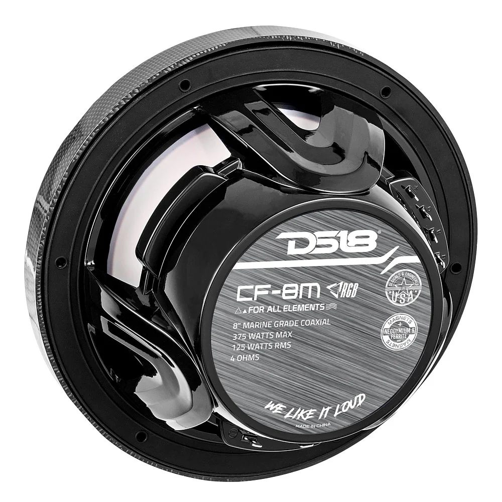 DS18 Lautsprecher 8 Zoll carbon mit LED – CF-8M – Produktansicht 7