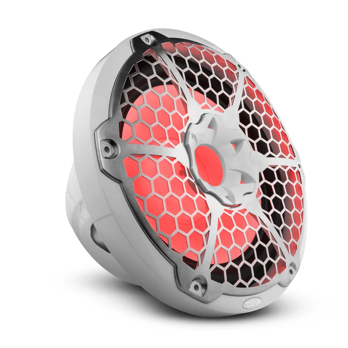 DS18 NXL-12SUB/WH Marine-Subwoofer 12 Zoll weiß mit RGB-LED – Produktansicht 1