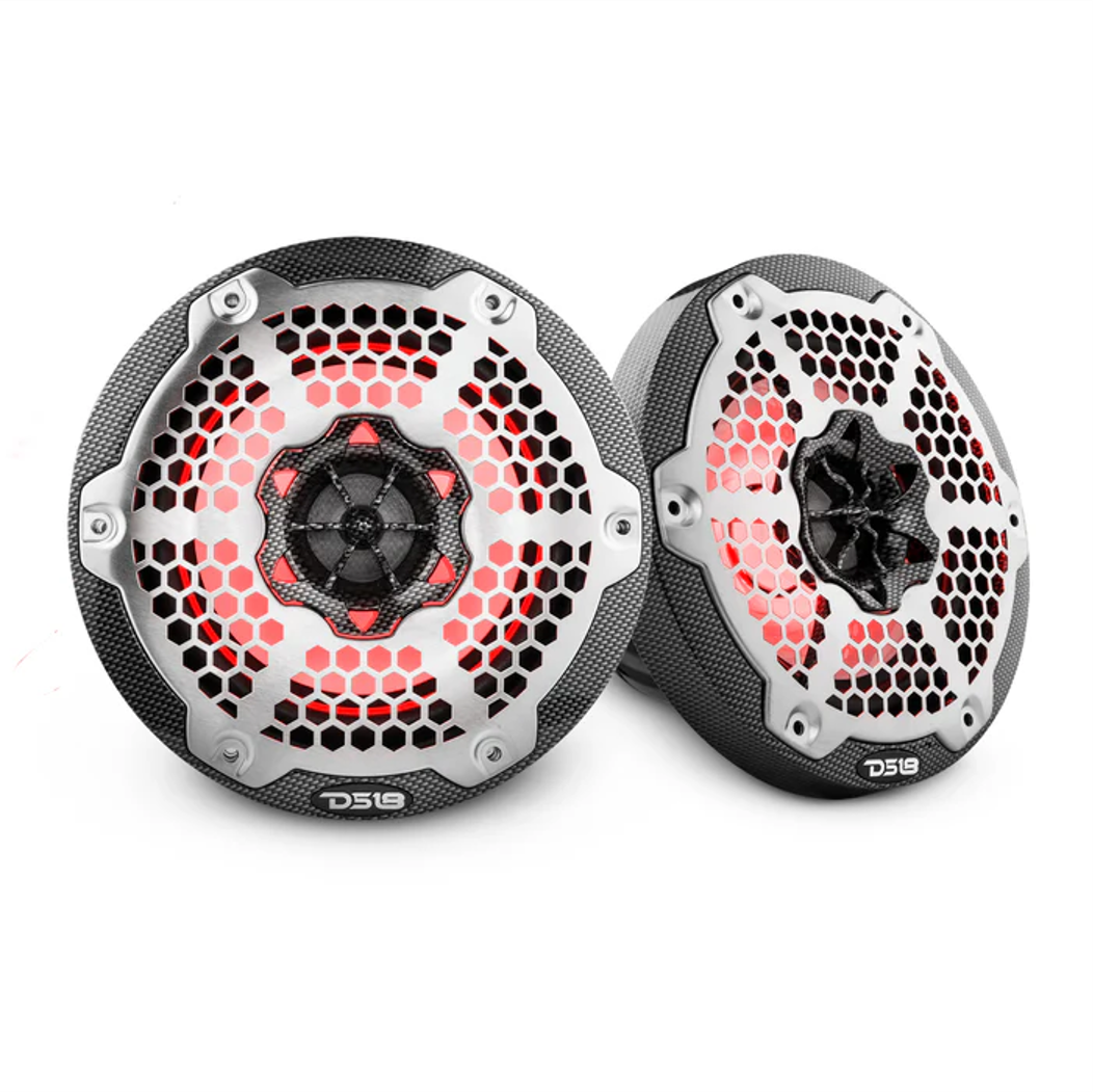 DS18 Lautsprecher 6,5 Zoll carbon mit LED – CF-65M – Produktansicht 1