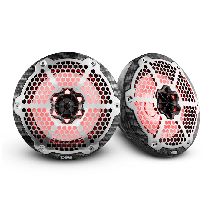 DS18 Lautsprecher 8 Zoll carbon mit LED – CF-8M – Produktansicht 1