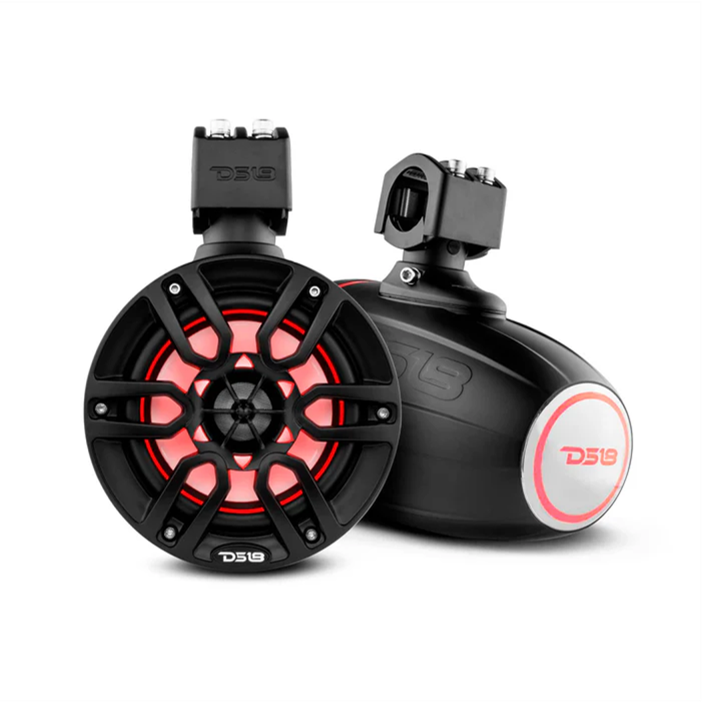 DS18 Tower-Lautsprecher 6,5 Zoll schwarz mit LED – NXL-X6TP/BK – Produktansicht 1