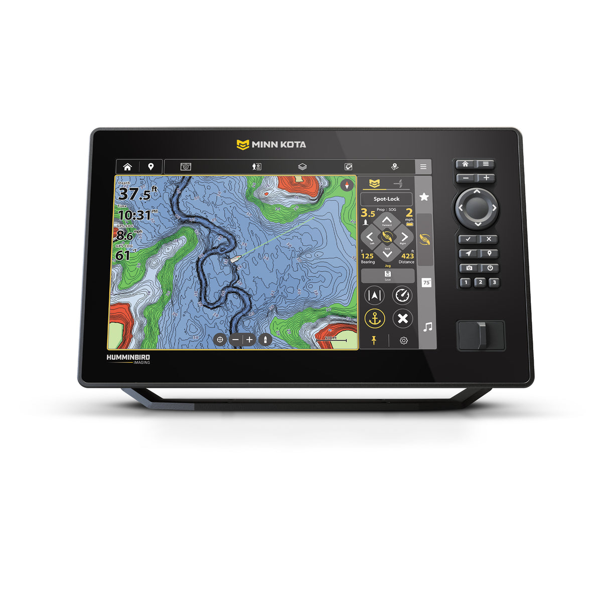 Minn Kota X10 10 Zoll GPS-Echolot & Kartenplotter CMSI+ mit Geber – Produktansicht