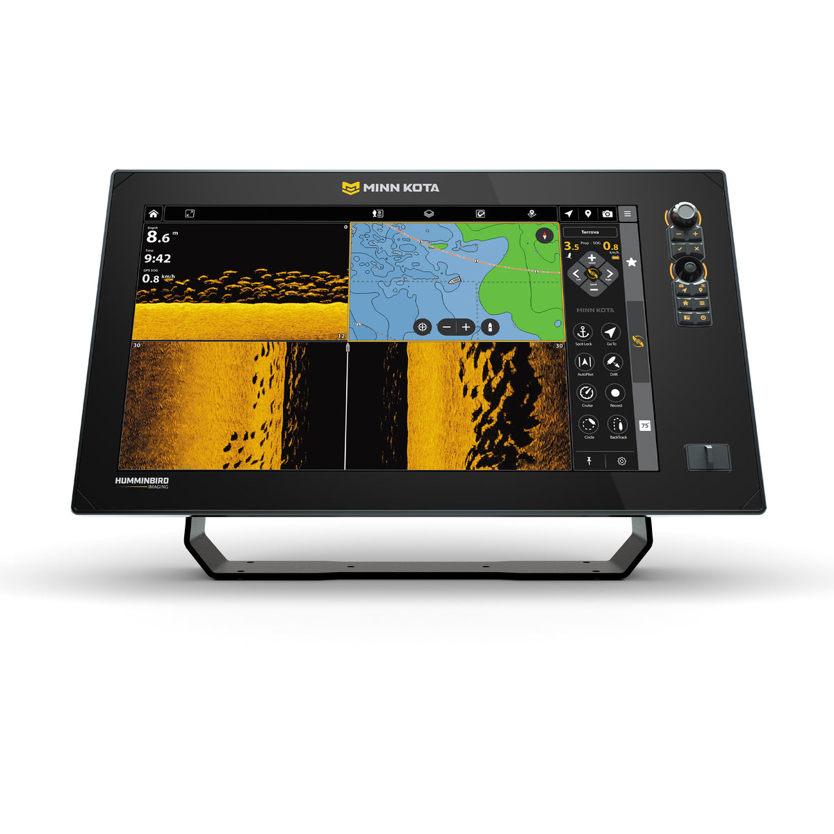 Minn Kota A19 19 Zoll GPS-Echolot & Kartenplotter MSI+ mit Geber – Produktansicht