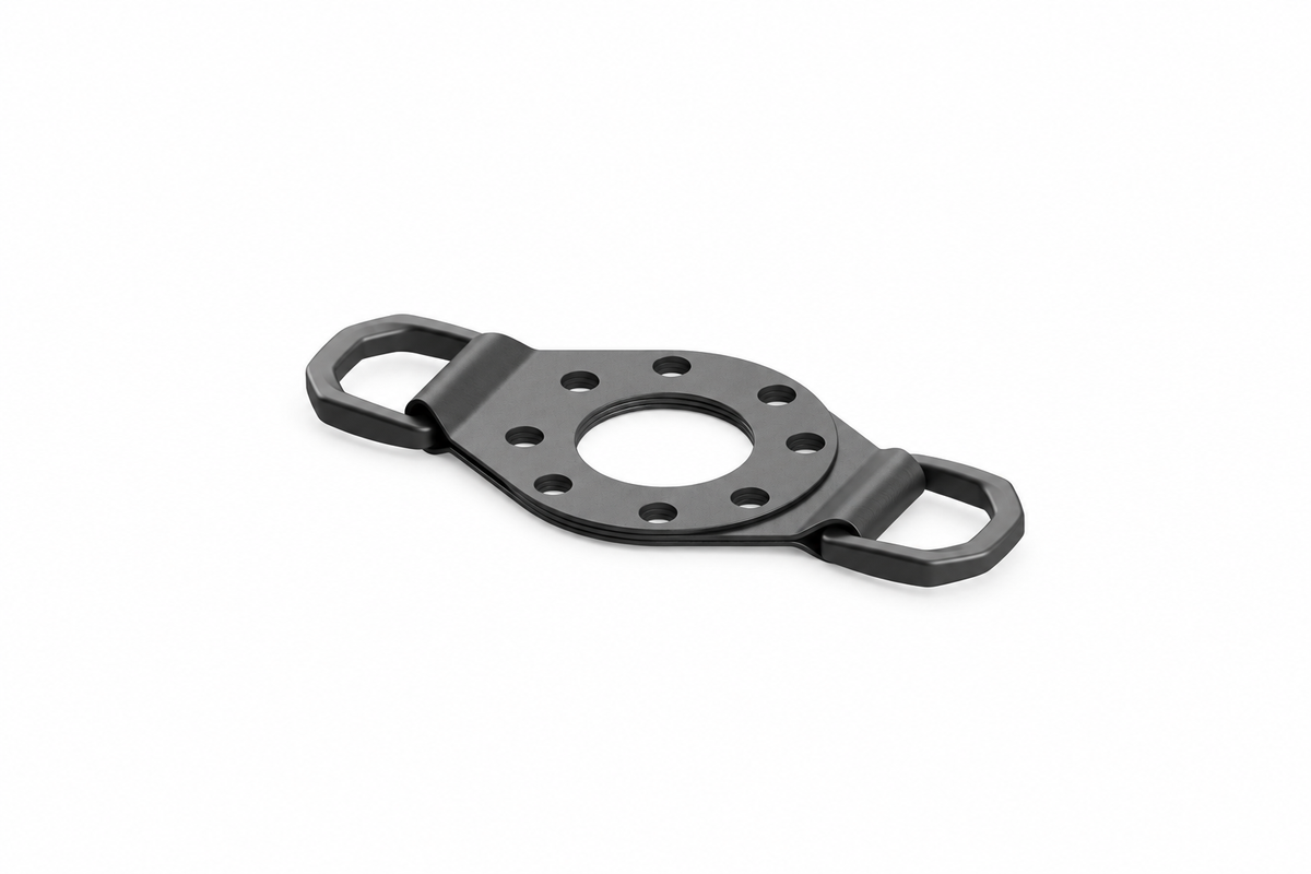 Fasten 2x D-Ring für alle Halterungen egal, welche Basis Funktionserweiterung – Schwarz, weißer Hintergrund