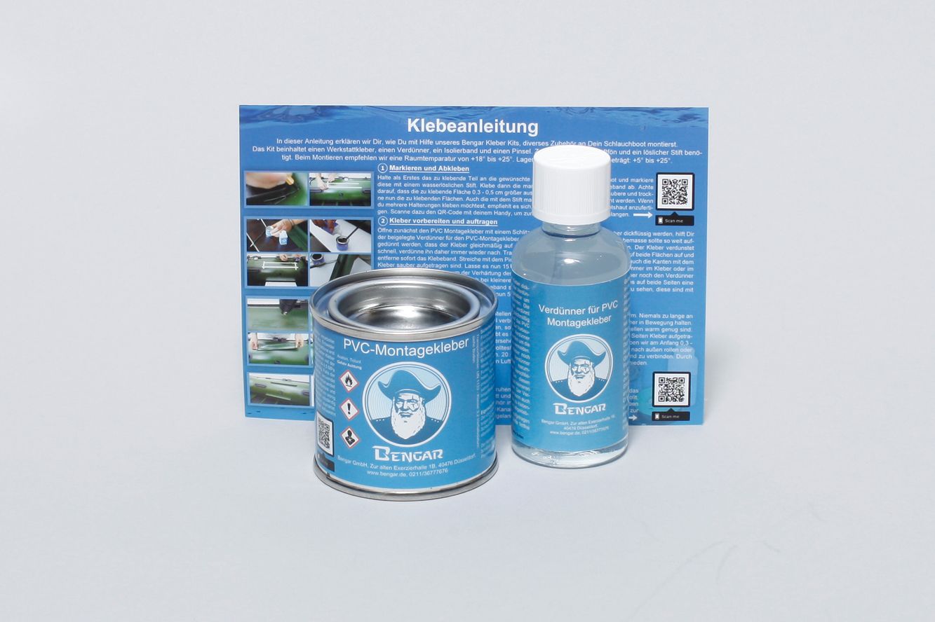 Bengar PVC Kleber inkl. Kleberverdünner von Bengar für Schlauchboote aus PVC Bootshaut