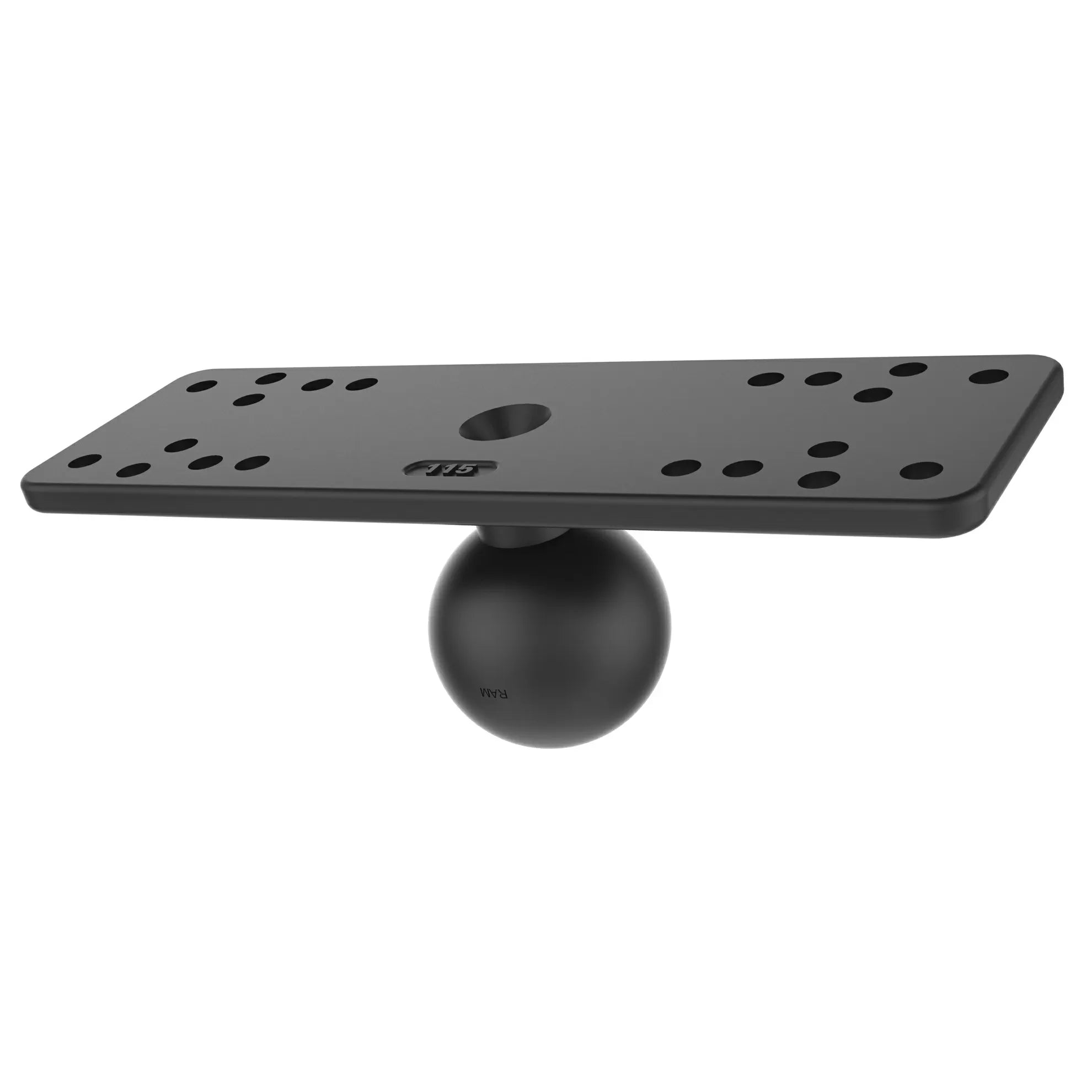 RAM-Mounts (1,5 Zoll) C- Kugel Plattform (158x50mm), Universalplatte Echolote