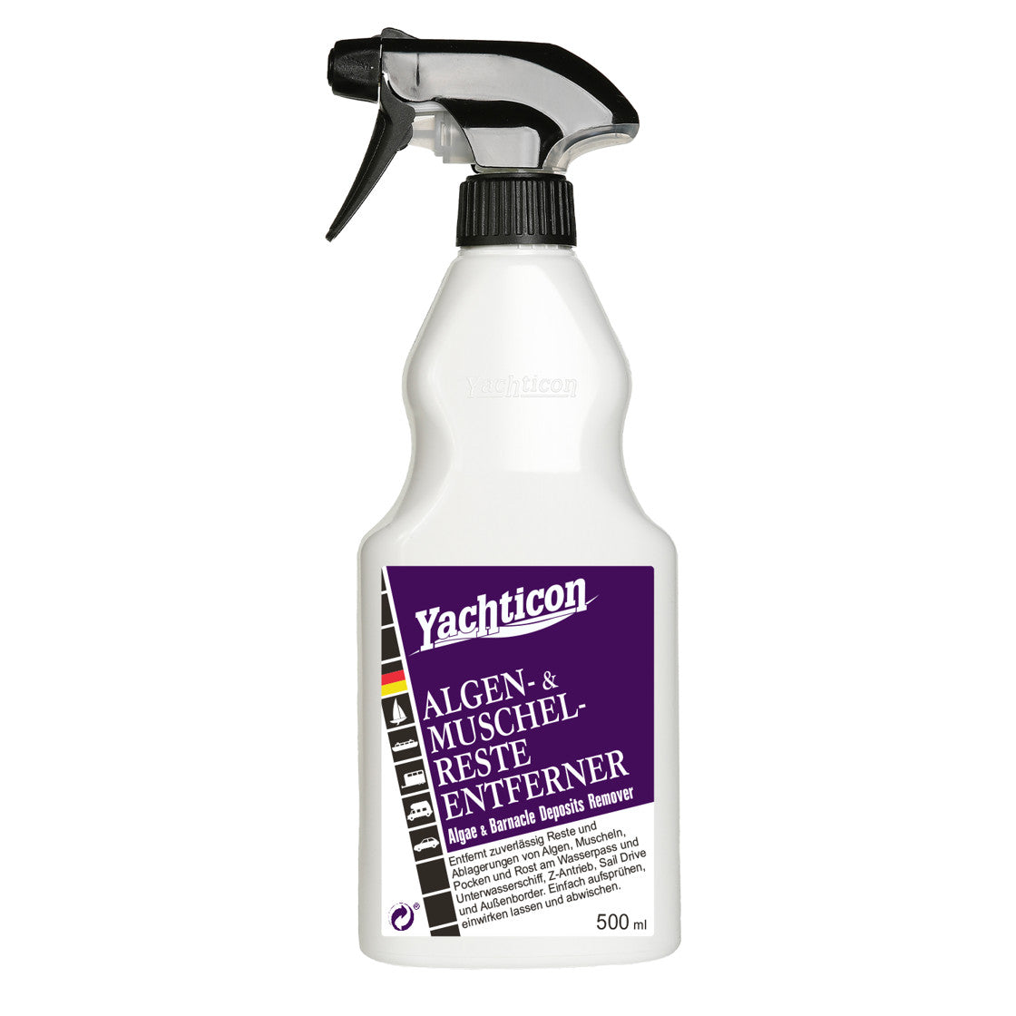 Yachticon Algen und Muschelentferner – 500 ml – Bewuchsentferner für Boot und Yacht