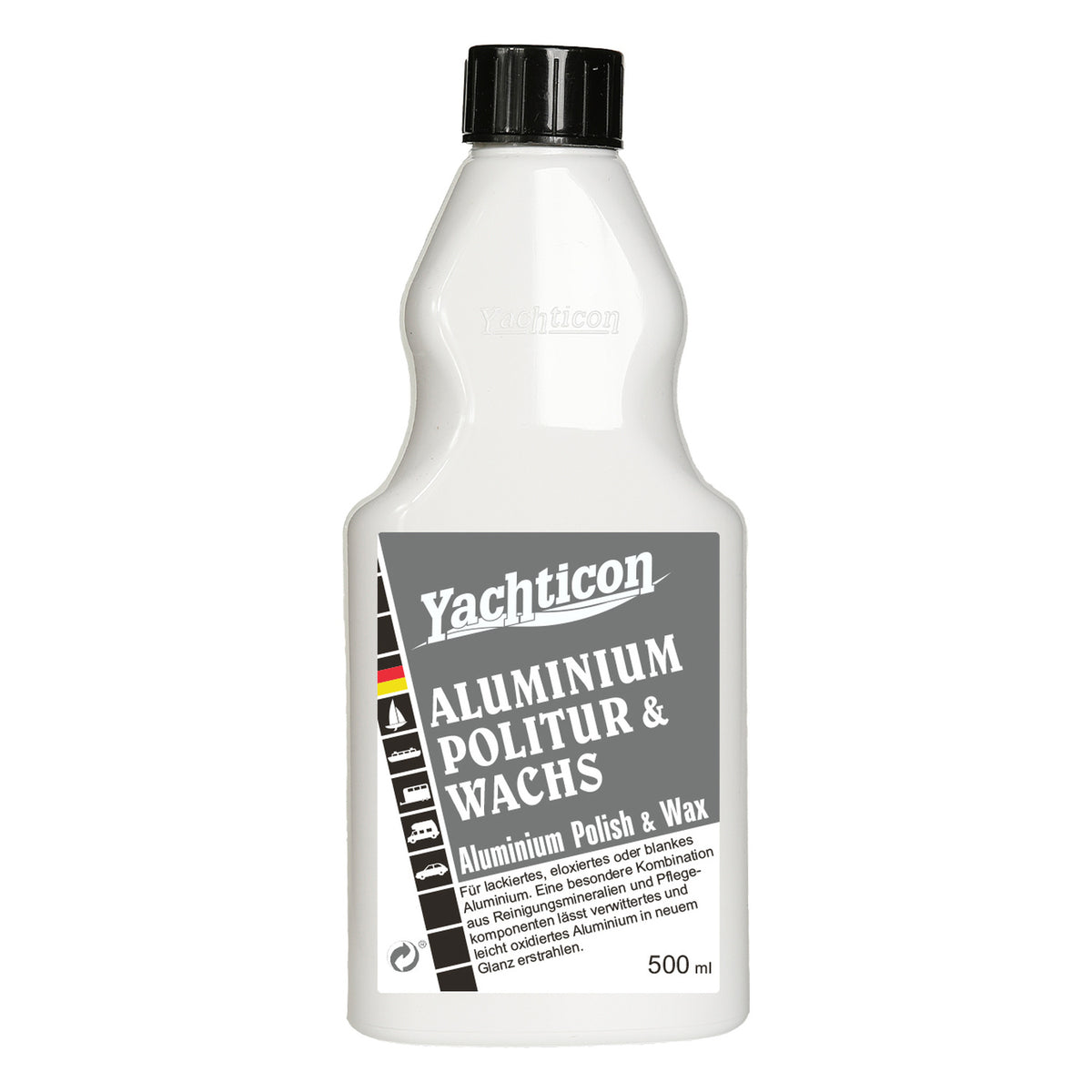 Yachticon Aluminium Politur & Wachs – 500 ml – Metall-, Chrom- & Aluminiumpflege