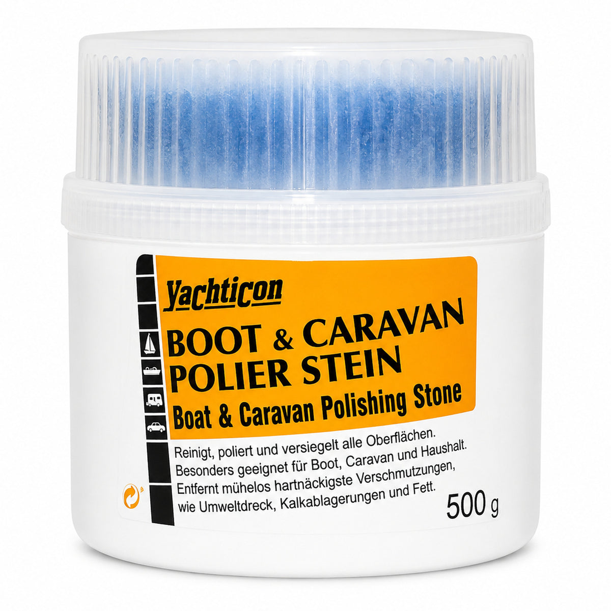 Yachticon Boot & Caravan Polier Stein – 750 g – Polituren & Wachse