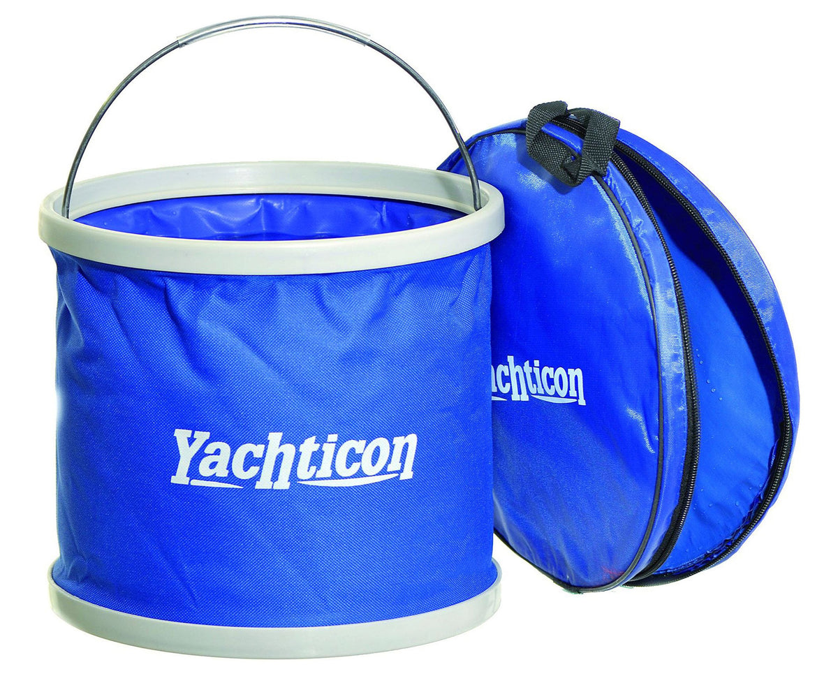 Yachticon Falteimer 9 Liter – 9 l – Bürsten, Schwämme & Reinigungstücher