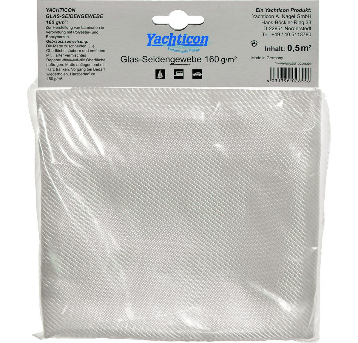 Yachticon Glasfasermatte und Glasgewebe – Harze, Spachtel & Reparaturmaterial