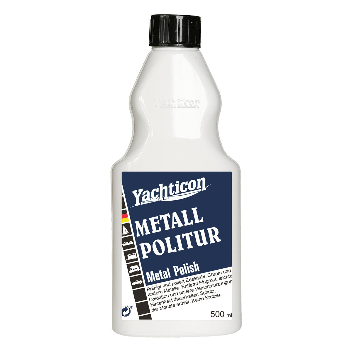 Yachticon Metall Politur – 500 ml – Metall-, Chrom- & Aluminiumpflege