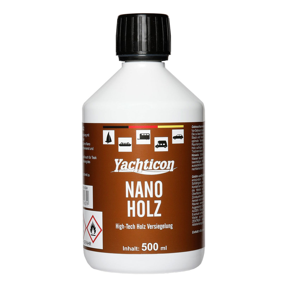 Yachticon Nano Holz – 500 ml – Teak & Holzpflege