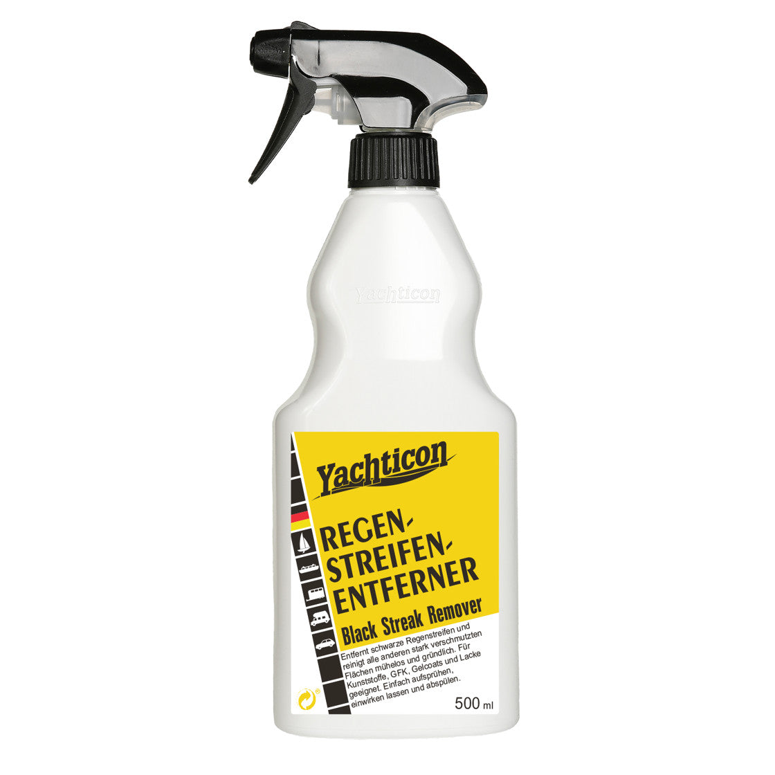 Yachticon Regenstreifen Entferner – 500 ml – Regenstreifenentferner für Boot und Yacht