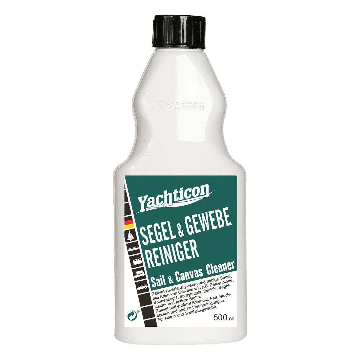 Yachticon Segel und Gewebereiniger – 500 ml – Planen, Segel & Imprägnierung