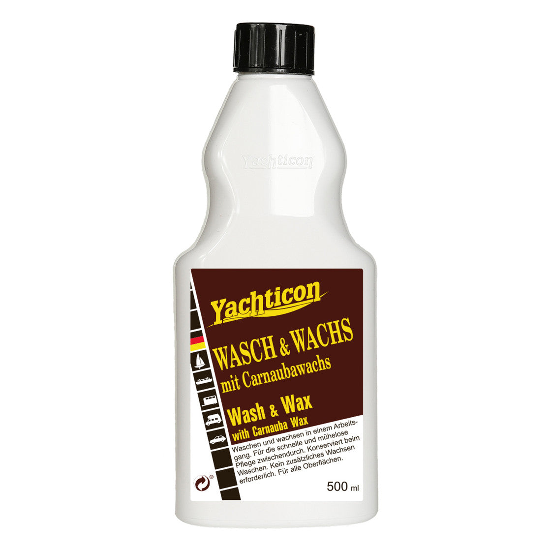 Yachticon Wash and Wax – 500 ml – Wasch- und Wachskonzentrat für Boot und Yacht